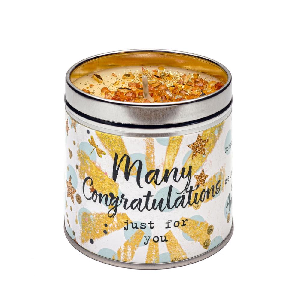 Best Kept Secrets Many Congratulations Tin Candle £8.99